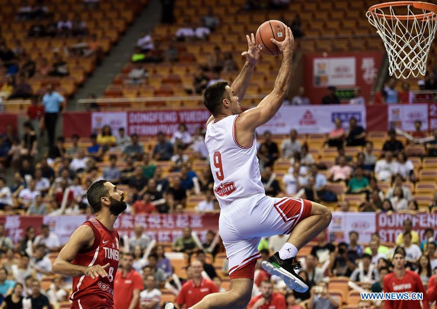 (SP)CHINA-SHENZHEN-BASKETBALL-STANKOVIC CONTINENTAL CUP 2018-CROATIA VS TUNIS