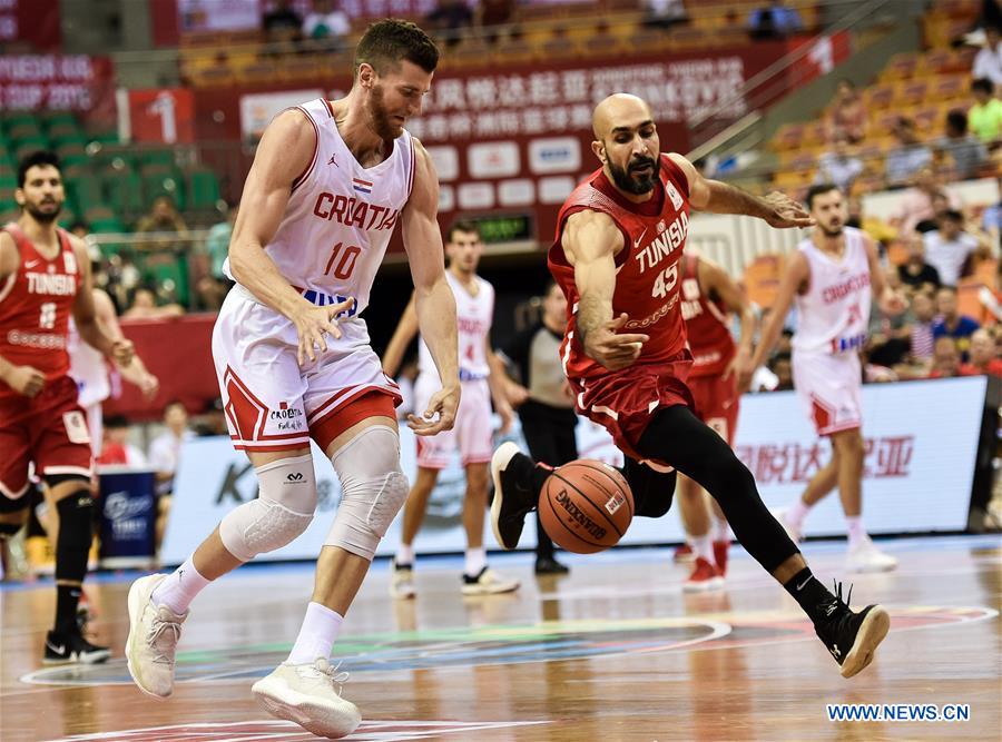 (SP)CHINA-SHENZHEN-BASKETBALL-STANKOVIC CONTINENTAL CUP 2018-CROATIA VS TUNIS