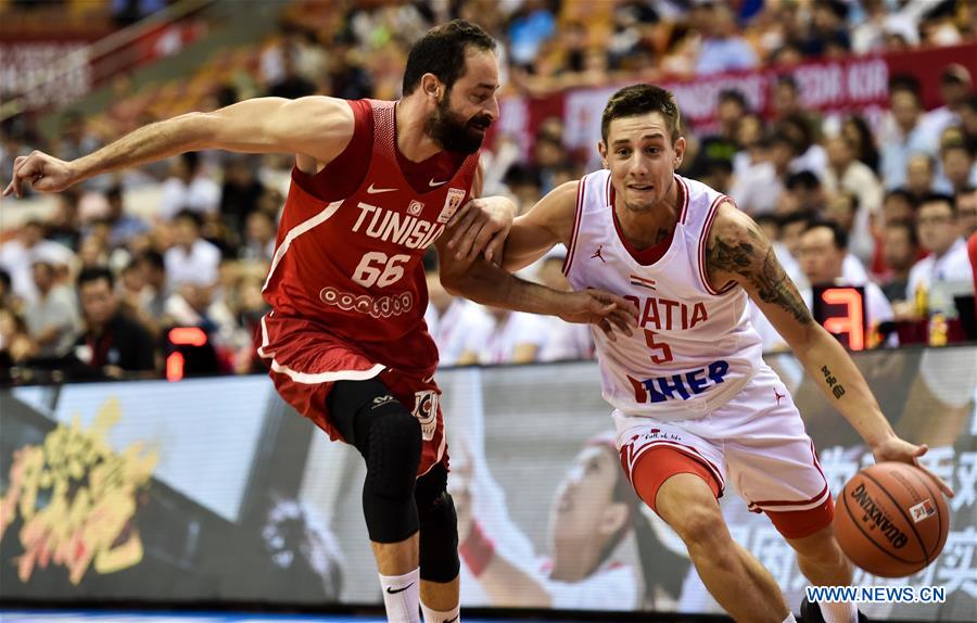 (SP)CHINA-SHENZHEN-BASKETBALL-STANKOVIC CONTINENTAL CUP 2018-CROATIA VS TUNIS