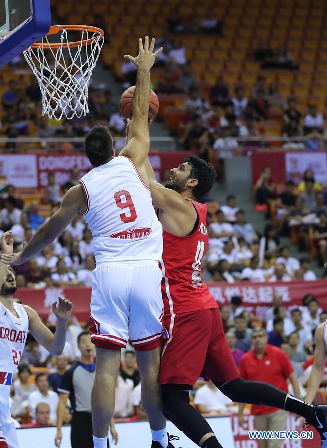 (SP)CHINA-SHENZHEN-BASKETBALL-STANKOVIC CONTINENTAL CUP 2018-CROATIA VS TUNIS