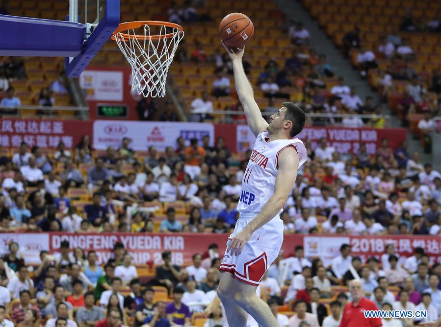 (SP)CHINA-SHENZHEN-BASKETBALL-STANKOVIC CONTINENTAL CUP 2018-CROATIA VS TUNIS