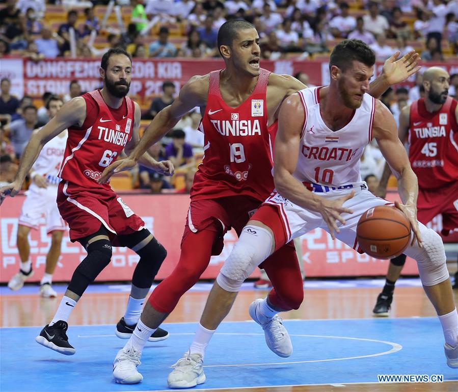 (SP)CHINA-SHENZHEN-BASKETBALL-STANKOVIC CONTINENTAL CUP 2018-CROATIA VS TUNIS