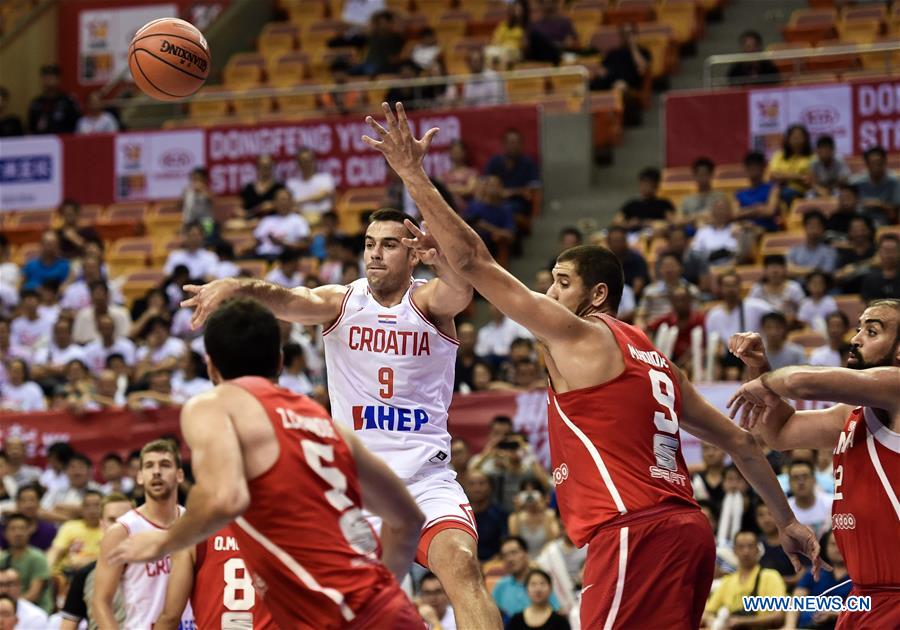 (SP)CHINA-SHENZHEN-BASKETBALL-STANKOVIC CONTINENTAL CUP 2018-CROATIA VS TUNIS