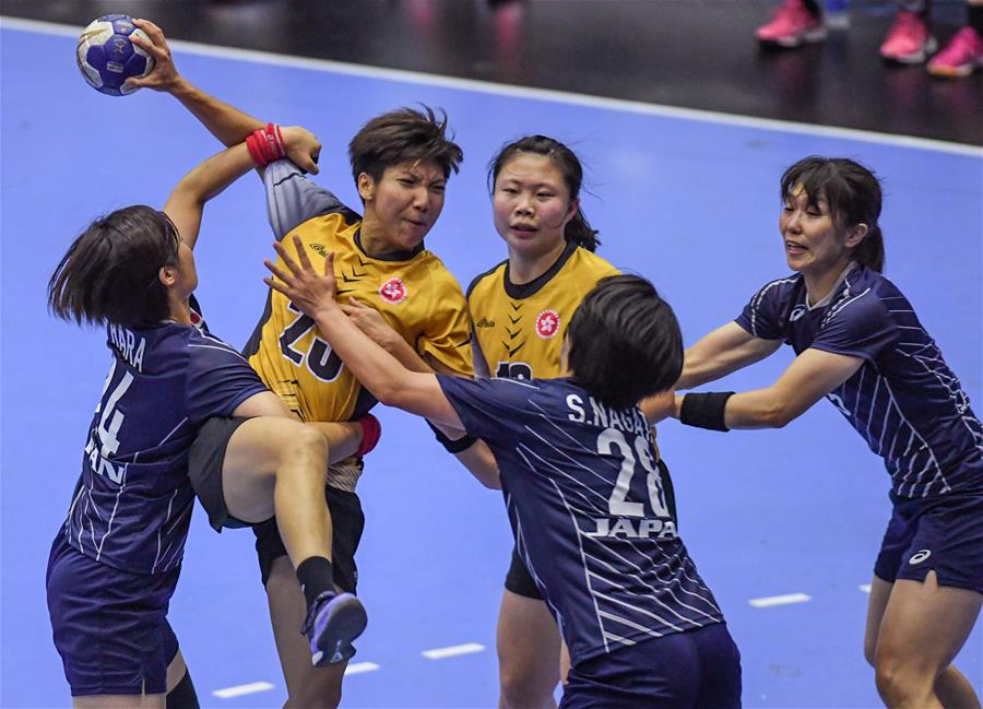 (SP)INDONESIA-JAKARTA-ASIAN GAMES-HANDBALL-JAPAN VS HONG KONG