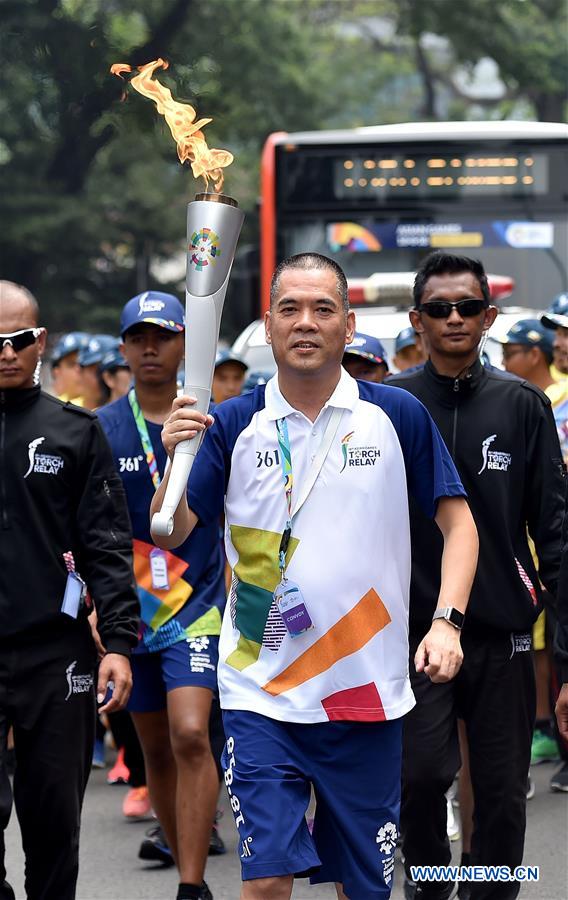 (SP)INDONESIA-JAKARTA-ASIAN GAMES-TORCH RELAY
