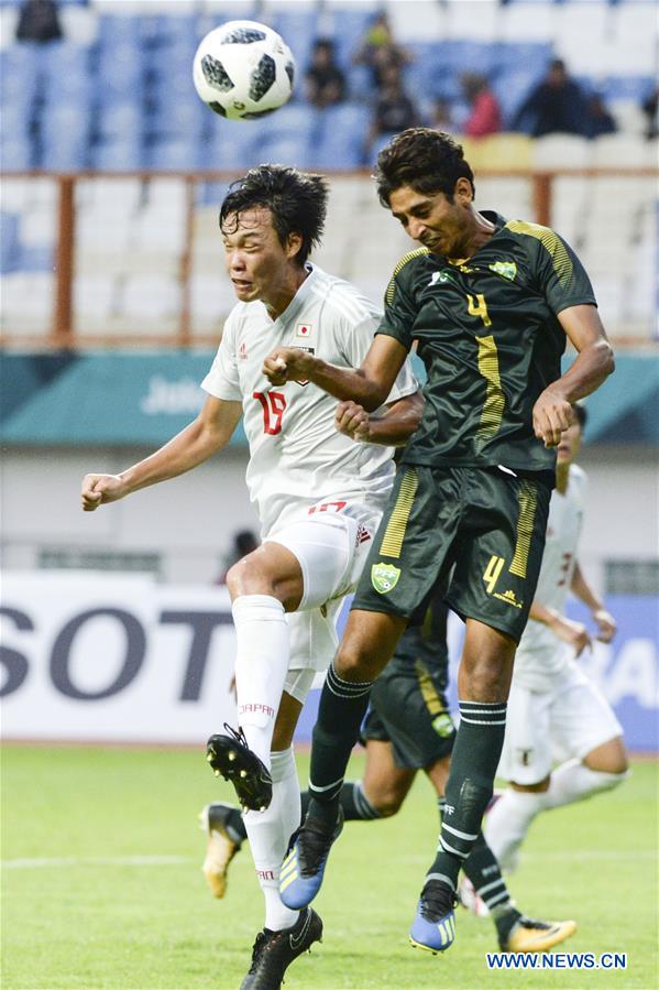 (SP)INDONESIA-CIKARANG-ASIAN GAMES 2018-MEN’S FOOTBALL MATCH-PAKISTAN VS JAPAN