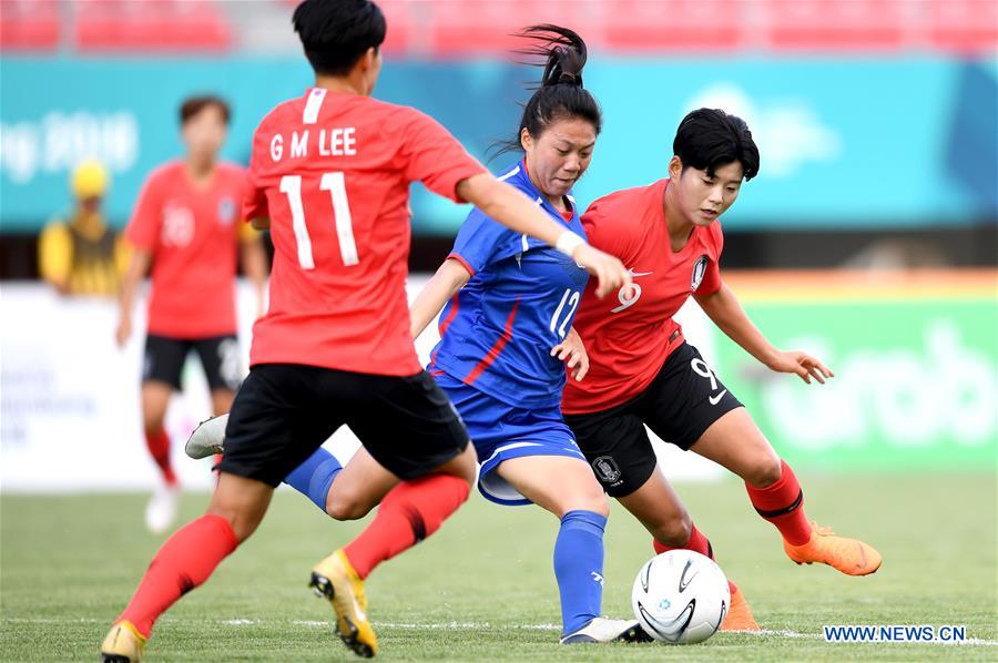 (SP)INDONESIA-PALEMBANG-ASIAN GAMES-FOOTBALL-SOUTH KOREA VS CHINESE TAIPEI
