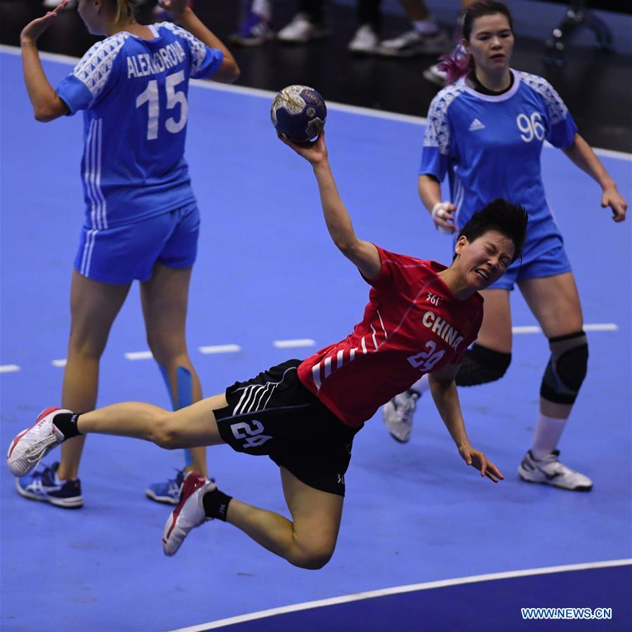 (SP)INDONESIA-JAKARTA-ASIAN GAMES-HANDBALL-CHINA VS KAZAKHSTAN