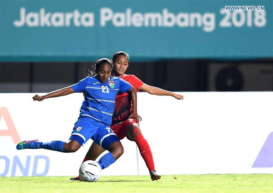 (SP)INDONESIA-PALEMBANG-ASIAN GAMES-FOOTBALL-INDONESIA VS MALDIVES
