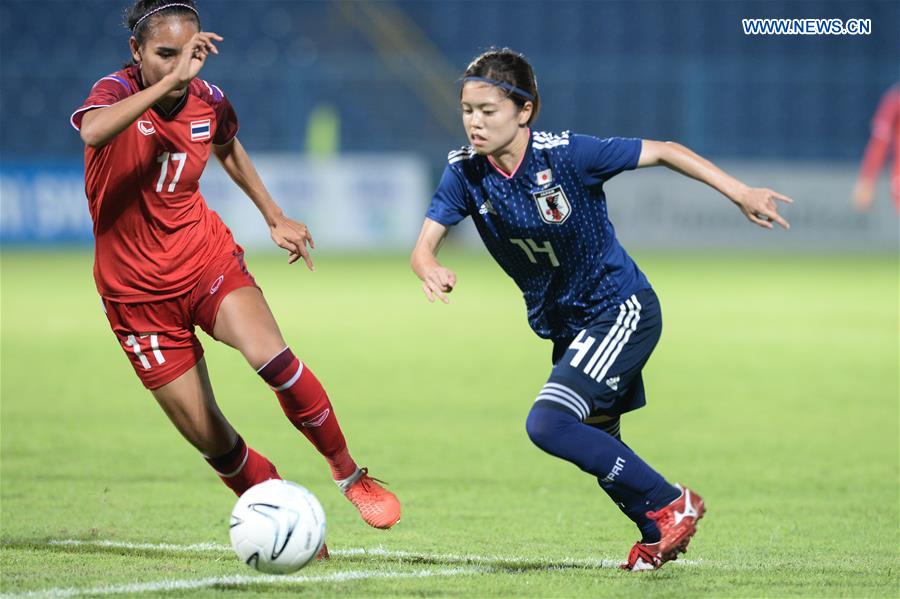 (SP)INDONESIA-PALEMBANG-ASIAN GAMES-WOMEN'S FOOTBALL-THAILAND VS JAPAN
