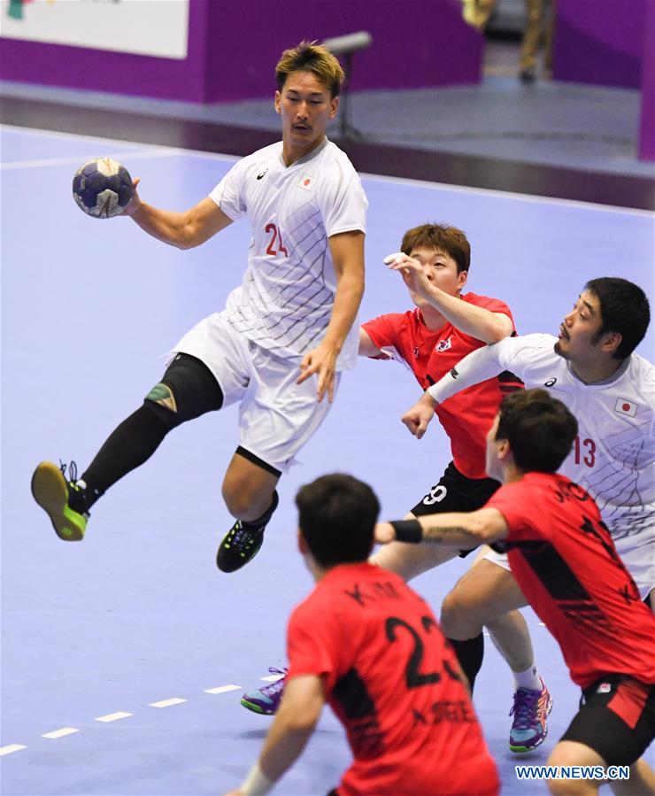 (SP)INDONESIA-JAKARTA-ASIAN GAMES-HANDBALL-JAPAN VS SOUTH KOREA