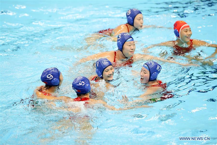 (SP)INDONESIA-JAKARTA-ASIAN GAMES-WATER POLO-CHINA VS JAPAN