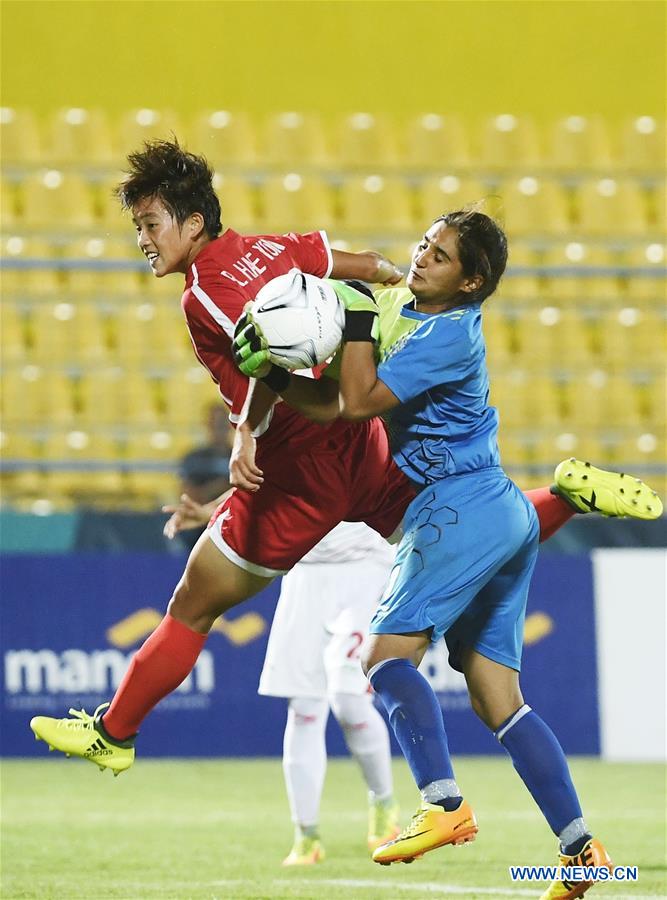 (SP)INDONESIA-PALEMBANG-ASIAN GAMES-WOMEN'S FOOTBALL-DPRK VS TAJIKISTAN