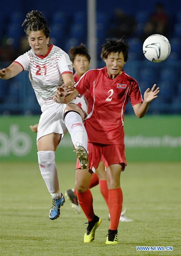 (SP)INDONESIA-PALEMBANG-ASIAN GAMES-WOMEN'S FOOTBALL-DPRK VS TAJIKISTAN