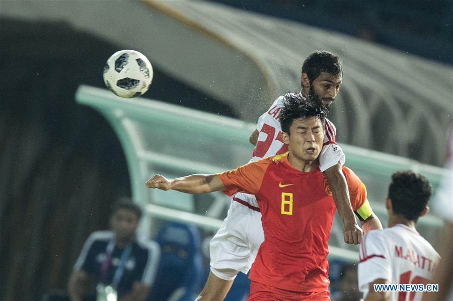 (SP)INDONESIA-BANDUNG-ASIAN GAMES-MEN'S FOOTBALL-CHINA VS UNITED ARAB EMIRATES