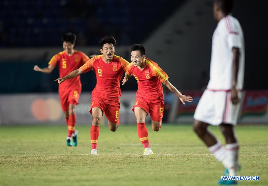 (SP)INDONESIA-BANDUNG-ASIAN GAMES-MEN'S FOOTBALL-CHINA VS UNITED ARAB EMIRATES
