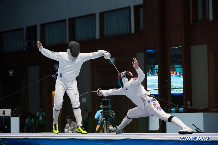 (SP)INDONESIA-JAKARTA-ASIAN GAMES-FENCING-MEN'S EPEE INDIVIDUAL