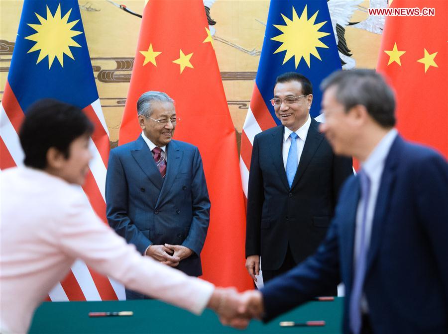 CHINA-BEIJING-LI KEQIANG-MALAYSIA-MAHATHIR MOHAMAD-TALKS (CN)