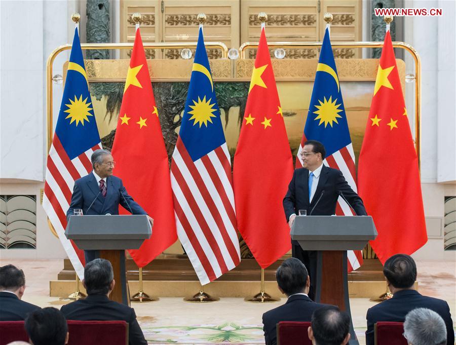 CHINA-BEIJING-LI KEQIANG-MALAYSIA-MAHATHIR MOHAMAD-TALKS (CN)