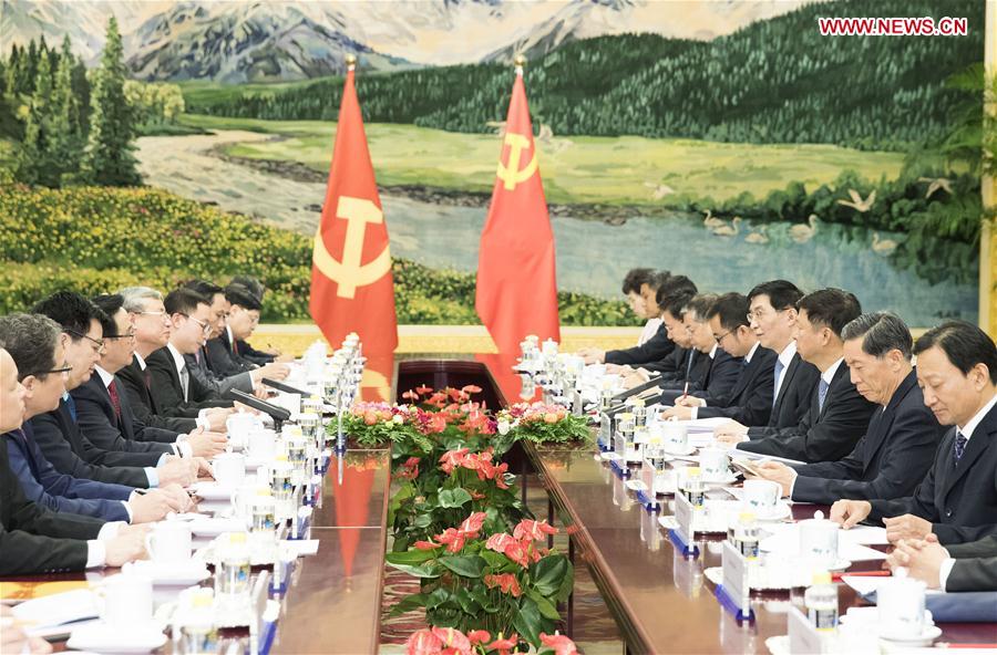 CHINA-BEIJING-WANG HUNING-VIETNAM-TRAN QUOC VUONG-TALKS (CN)