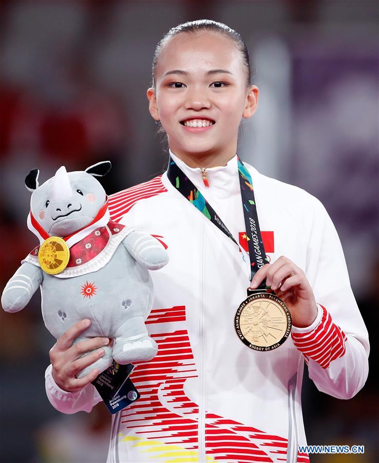 China Wraps Women S Gymnastics All Around Gold And Silver At Asiad Xinhua English News Cn