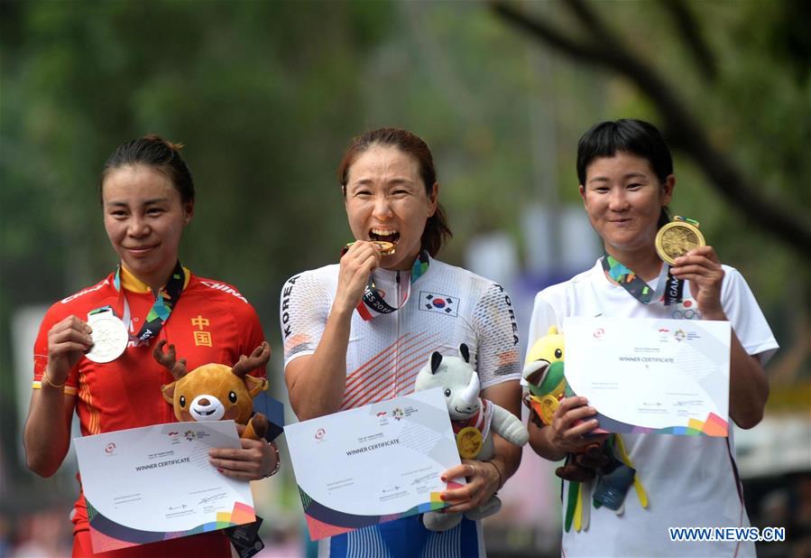 (SP)INDONESIA-SUBANG-ASIAN GAMES-CYCLING ROAD-WOMEN'S 100KM INDV. ROAD RACE