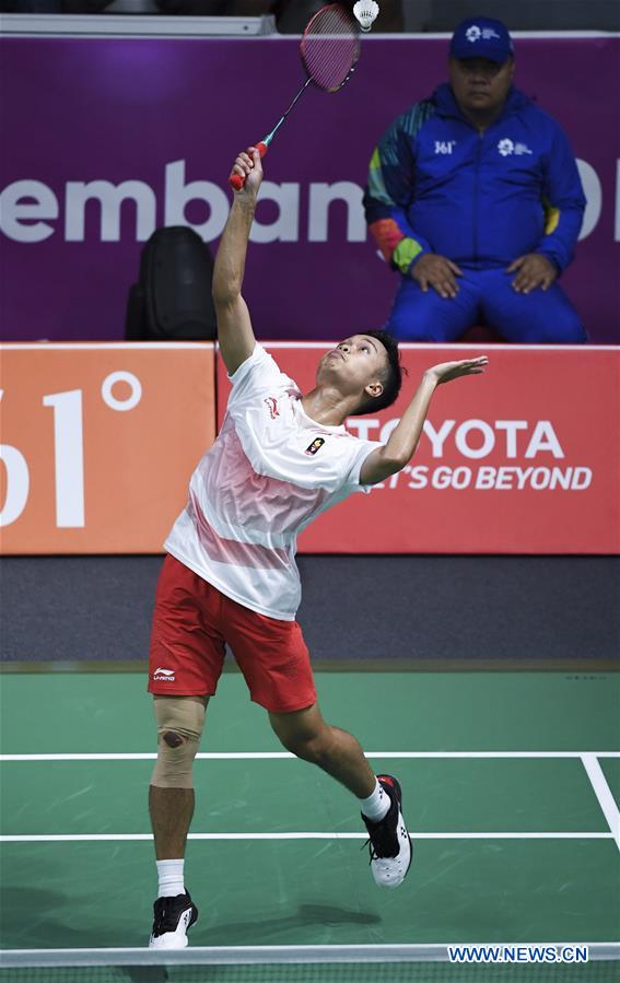 (SP)INDONESIA-JAKARTA-ASIAN GAMES-BADMINTON-MEN'S TEAM FINAL