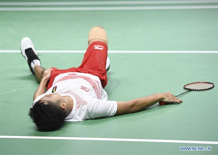 (SP)INDONESIA-JAKARTA-ASIAN GAMES-BADMINTON-MEN'S TEAM FINAL