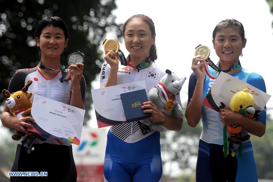 (SP)INDONESIA-SUBANG-ASIAN GAMES-CYCLING ROAD-WOMEN'S 20KM INDIVIDUAL TIME TRIAL