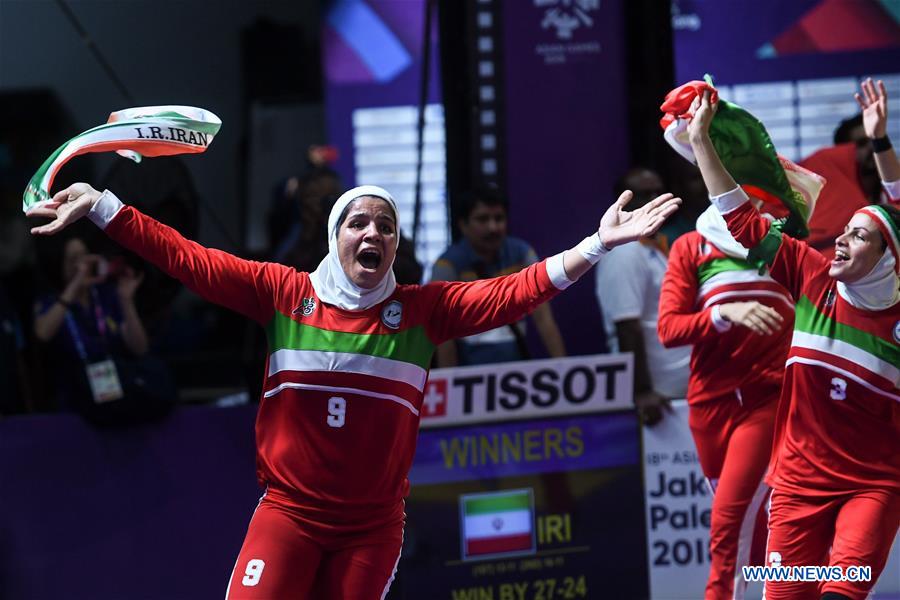(SP)INDONESIA-JAKARTA-ASIAN GAMES-KABADDI-WOMEN'S TEAM