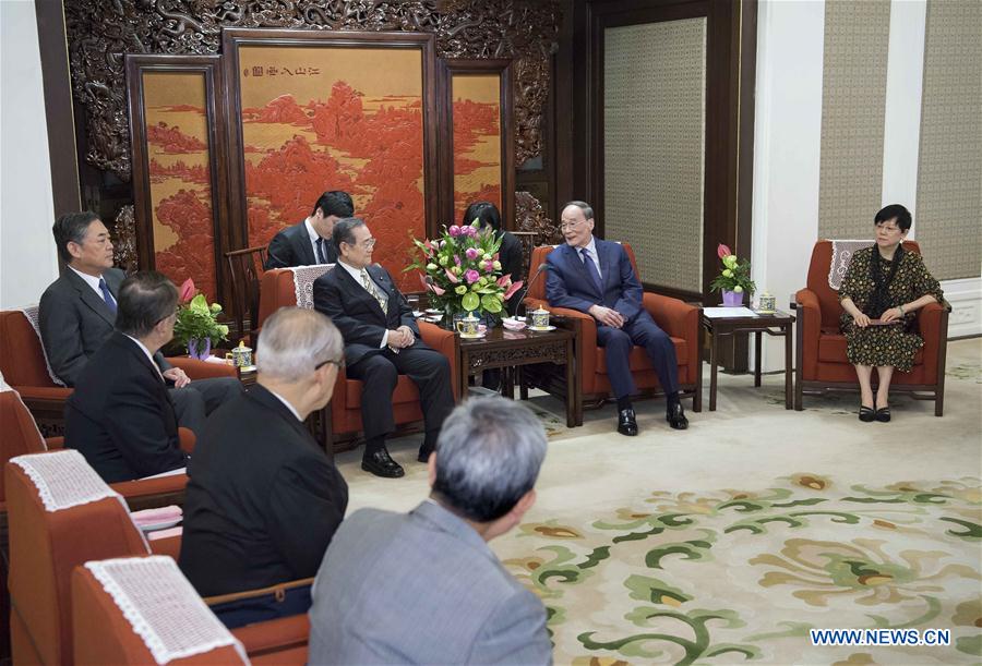 CHINA-BEIJING-WANG QISHAN-JAPAN-DELEGATION-MEETING (CN)