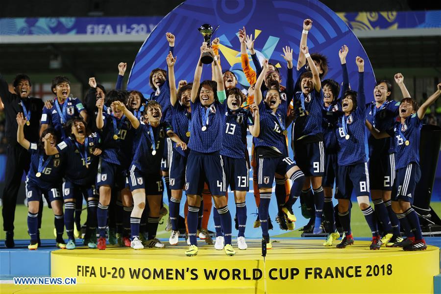 Japan wins 2018 FIFA U20 Women's World Cup in Vannes, France Xinhua