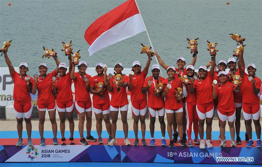 (SP)INDONESIA-PALEMBANG-ASIAN GAMES-WOMEN'S CANOE TBR 200M-FINAL