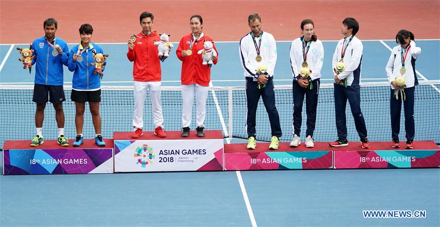 (SP)INDONESIA-PALEMBANG-ASIAN GAMES-TENNIS-MIXED DOUBLES