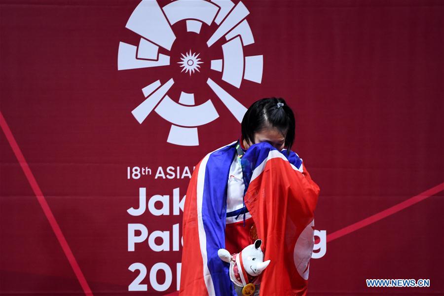 (SP)INDONESIA-JAKARTA-ASIAN GAMES-WEIGHTLIFTING
