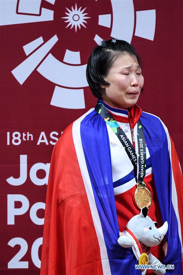 (SP)INDONESIA-JAKARTA-ASIAN GAMES-WEIGHTLIFTING