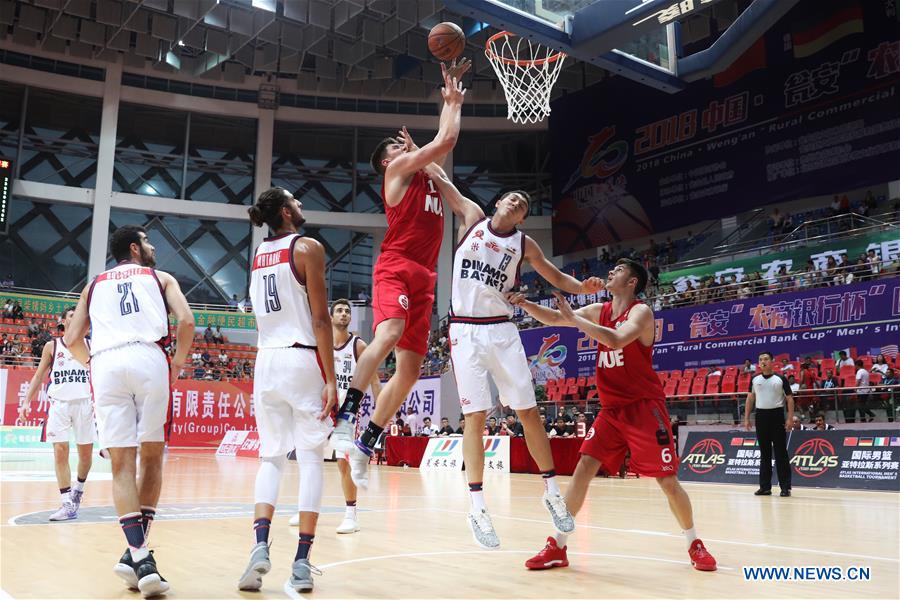 (SP)CHINA-WENG'AN-BASKETBALL-2018 WENG'AN INTERNATIONAL MEN'S BASKETBALL CHAMPIONSHIP-ITALY VS GERMANY