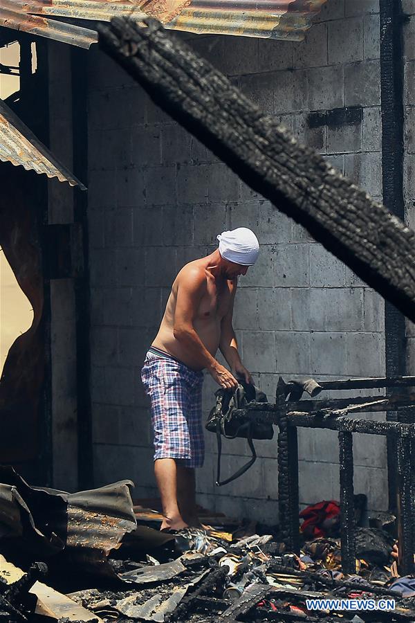 PHILIPPINES-MANILA-FIRE-AFTERMATH