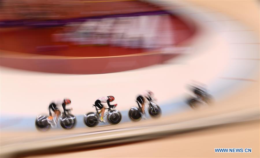 (SP)INDONESIA-JAKARTA-ASIAN GAMES-CYCLING TRACK-WOMEN'S TEAM PURSUIT