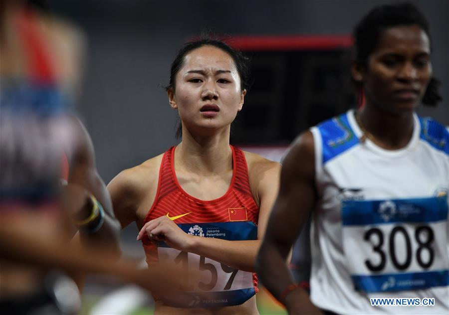 (SP)INDONESIA-JAKARTA-ASIAN GAMES-ATHLETICS-WOMEN'S 400m HURDLES
