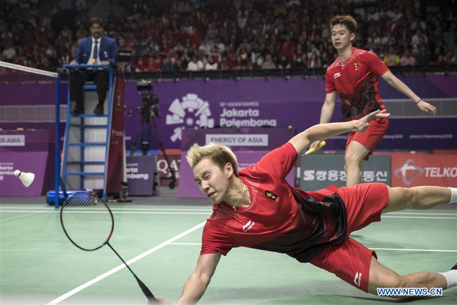 (SP)INDONESIA-JAKARTA-ASIAN GAMES-BADMINTON-MEN'S DOUBLES