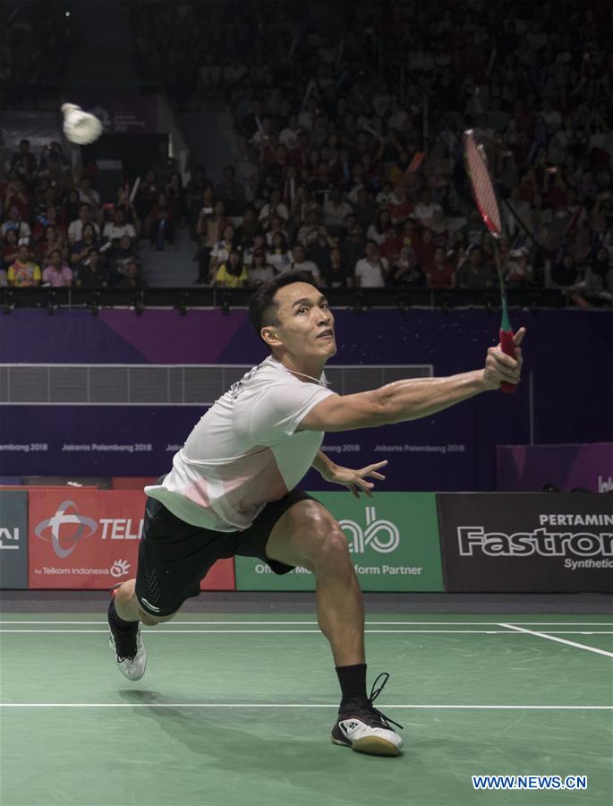 (SP)INDONESIA-JAKARTA-ASIAN GAMES-BADMINTON-MEN'S SINGLES