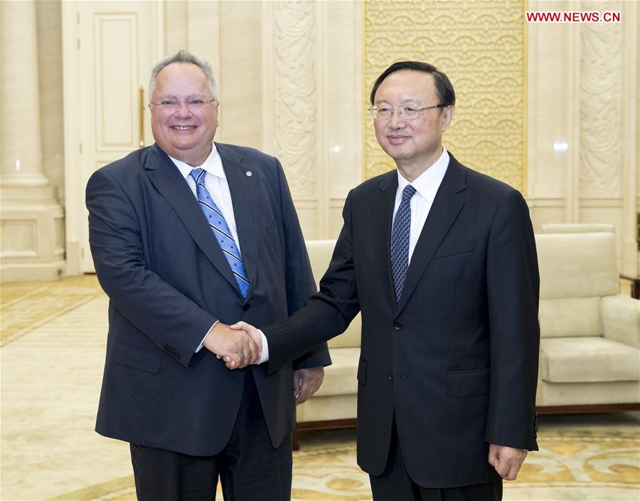CHINA-BEIJING-YANG JIECHI-GREEK FM-MEETING (CN)