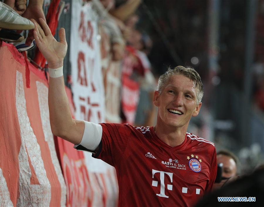 (SP)GERMANY-MUNICH-SOCCER-SCHWEINSTEIGER-FAREWELL MATCH-BAYERN MUNICH VS CHICAGO FIRE