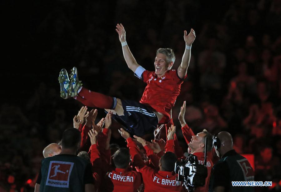 (SP)GERMANY-MUNICH-SOCCER-SCHWEINSTEIGER-FAREWELL MATCH-BAYERN MUNICH VS CHICAGO FIRE