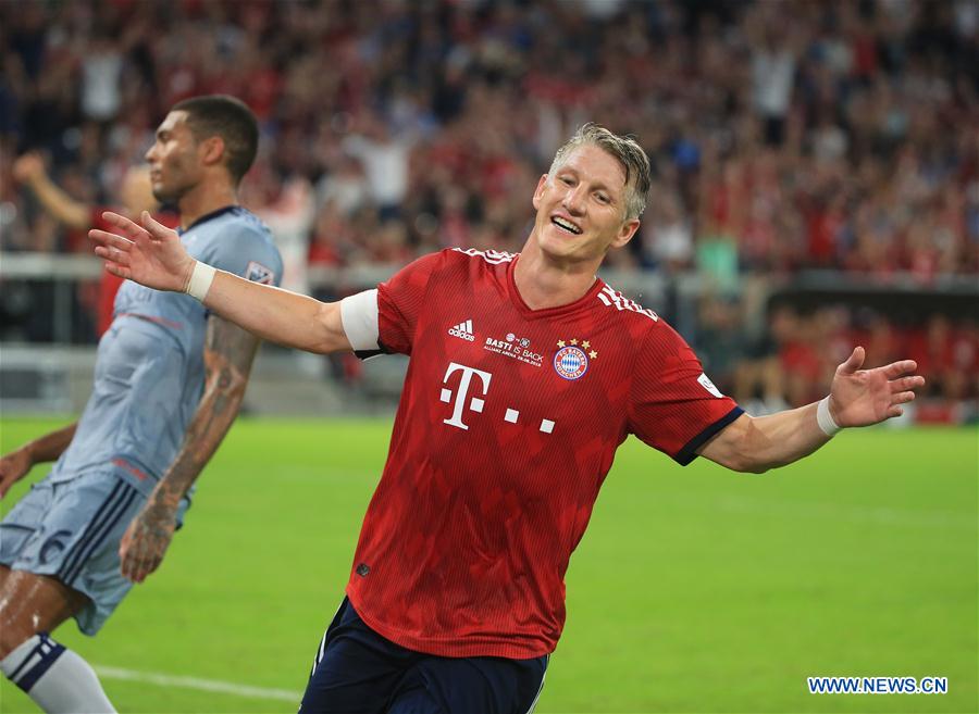 (SP)GERMANY-MUNICH-SOCCER-SCHWEINSTEIGER-FAREWELL MATCH-BAYERN MUNICH VS CHICAGO FIRE
