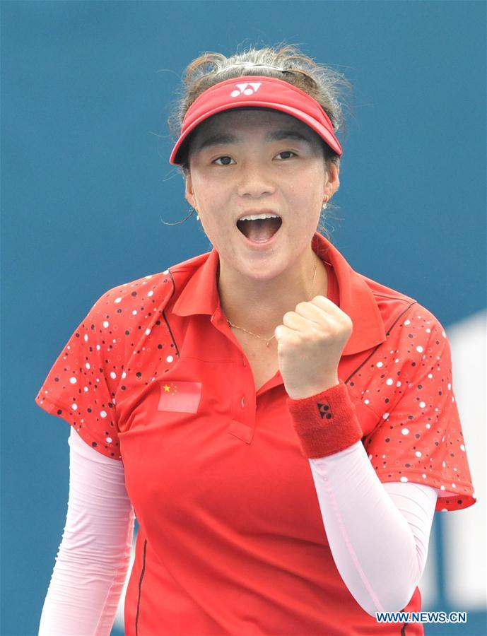 (SP)INDONESIA-PALEMBANG-ASIAN GAMES-WOMEN'S SINGLE SOFT TENNIS-QUATER FINAL