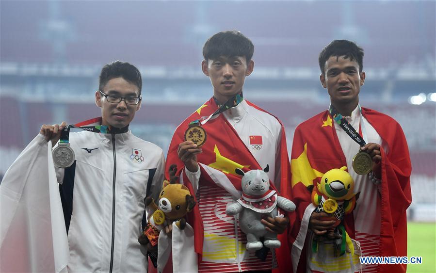 (SP)INDONESIA-JAKARTA-ASIAN GAMES-ATHLETICS-MEN'S 20KM WALK