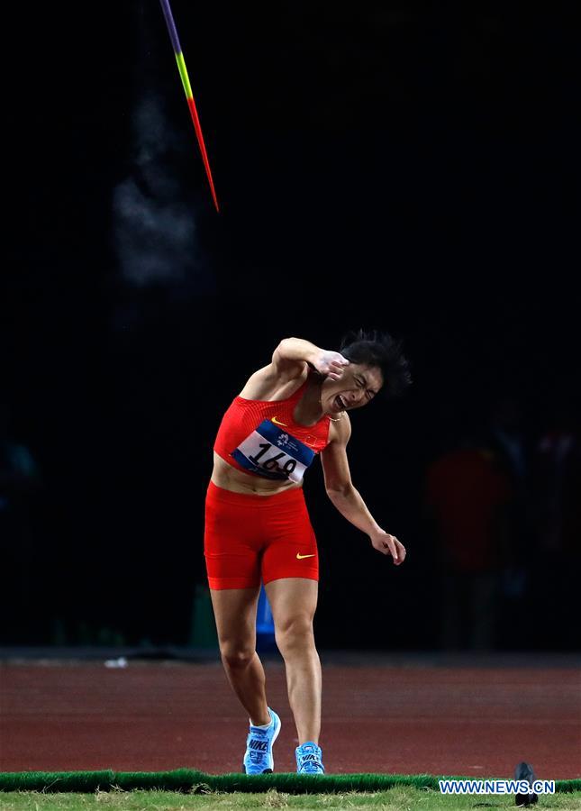 Liu Shiying wins javelin throw gold at Asian Games Xinhua English