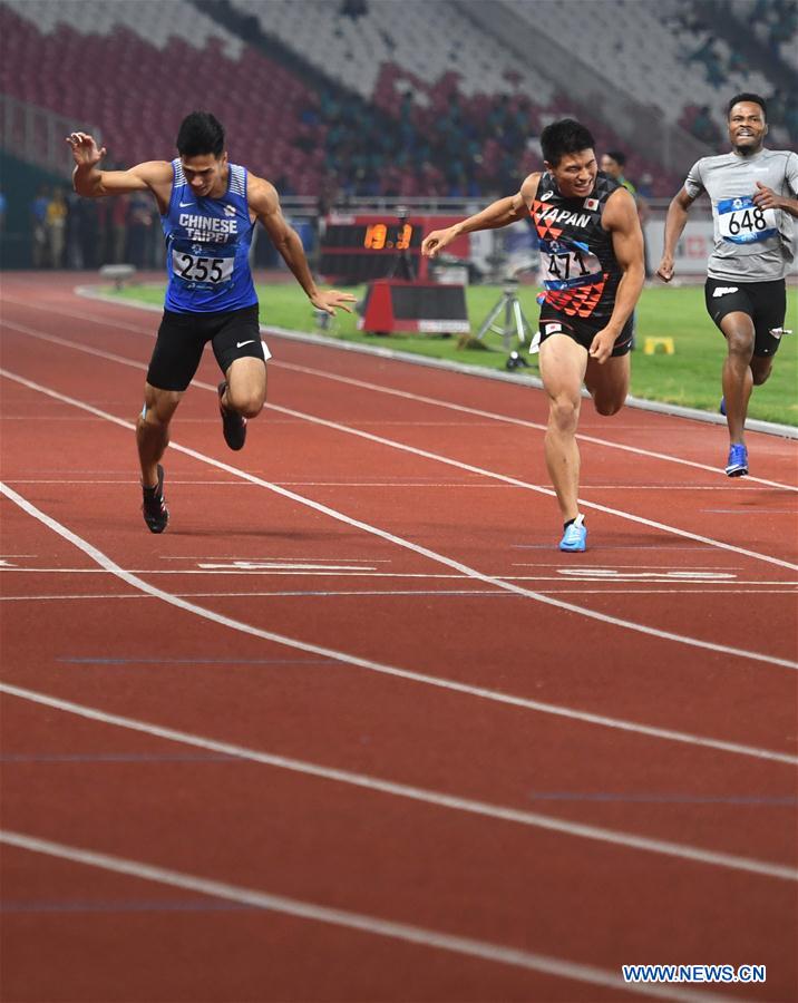 (SP)INDONESIA-JAKARTA-ASIAN GAMES-ATHLETICS-MEN'S 200M